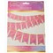 Disney Princess Happy Birthday Banner – Pink & Gold Pennant Party Decoration, 15 ft Ribbon – Princess Birthday Party Supplies